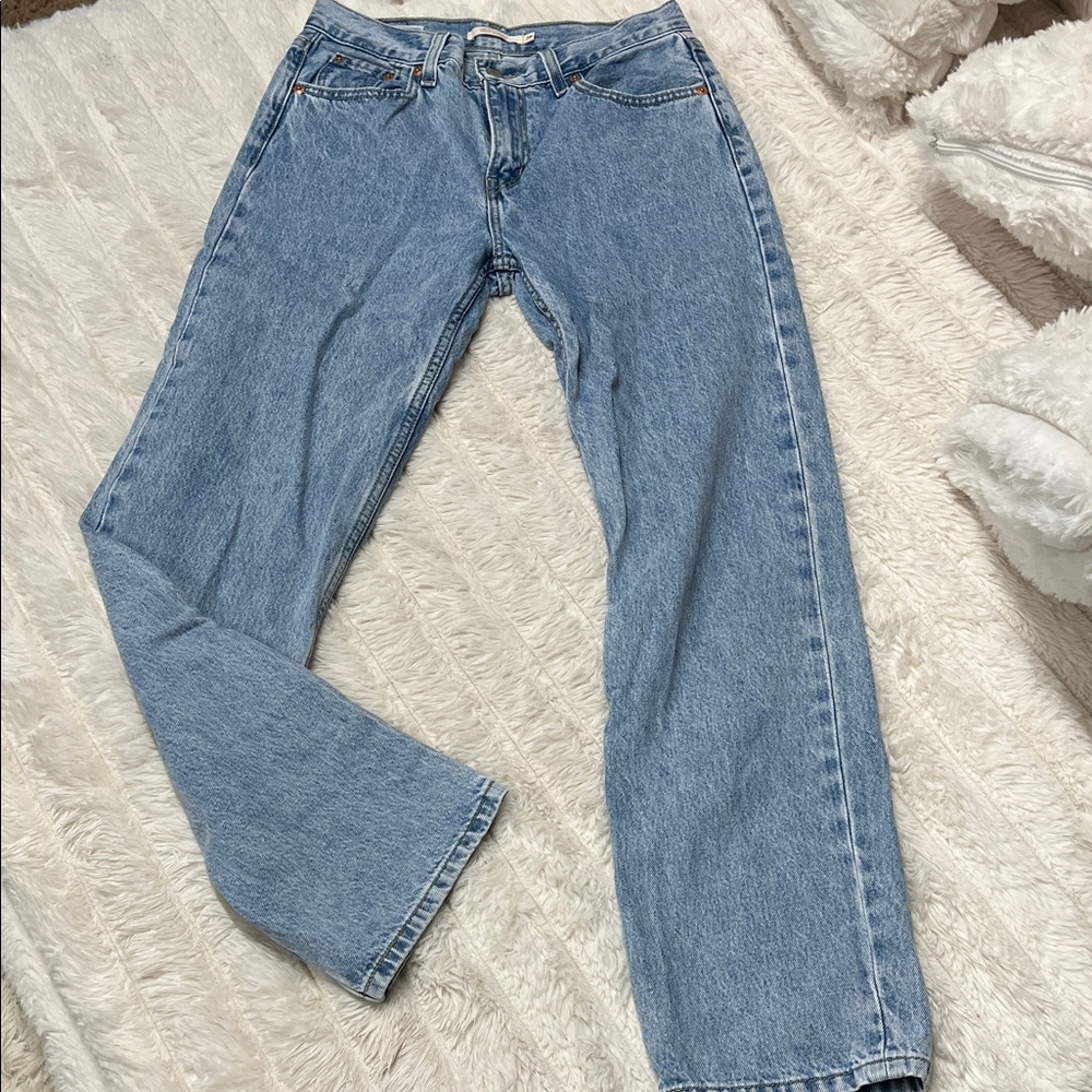 Classic Light Blue High-Rise Straight Leg Women’s Jeans